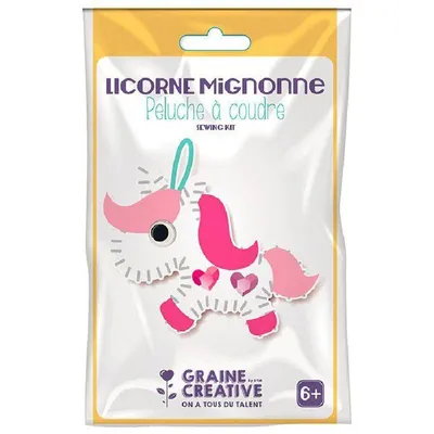 Produktbild von Graine Creative Mini-Einhorn-Nähset - 1 Set