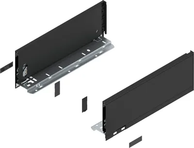 Immagine prodotto di BLUM LEGRABOX pure, telaio altezza K, NL 350, nero carbonio