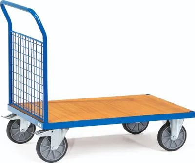 Produktbild von fetra Stirnwandwagen, Ladefläche 1200 x 800 mm, Stirnwand mit Drahtgitter