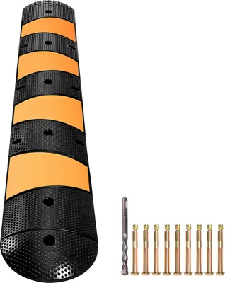 Zdjęcie produktu dla SucceBuy Most kablowy 185 x 31 x 5,5 cm, ochrona przed przejechaniem z dwoma kanałami, modułowa konstrukcja o długości 183 cm, ochrona kabli podłogowych o nośności do 9980 kg, idealna do nawierzchni asfaltowych, betonowych i żwirowych.