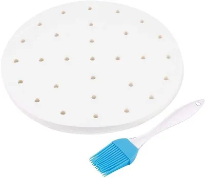 Obrázek produktu pro Kruhový papír na pečení do horkovzdušné fritézy, 7,5", nebělený, 200 listů, nepřilnavý