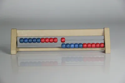 Produktbild von 20`er Rechenrahmen blau-rot, Abakus, student`s abacus, ReWood®