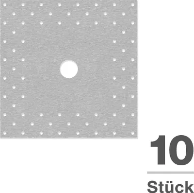 Produktbild von Isolbau Perforierte Wandmanschette P3 Grau - 10 Stück 120 mm Dichtband - Wasserdichte Manschette für Sanitär, Dusche, Bad, Fliesen, Isolierung Abdichtung Dichtmanschette für Innen- & Außenbereich