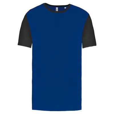 Produktbild von Proact Herren Sportshirt Short Sleeve Baseball T-Shirt Oberteil, Größe:S, Farbe:Dark Royal Blue/Black