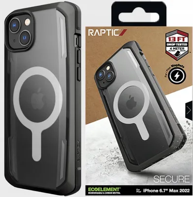 Produktbild von Raptic X-Doria Fall Fall mit Magsafe für Iphone 14 Plus Schwarz