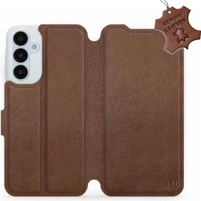 Produktbild von Echtleder Handyhülle für Galaxy A25 5G, Mobiwear Leather, Braun