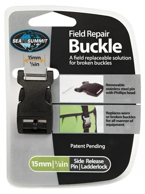Produktbild von Sea to Summit Field Repair Ersatzschnalle Side Release mit Edelstahlstift - 15mm - schwarz schwarz