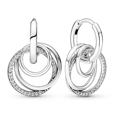 Obrázok produktu pre PANDORA Creolen "Always Together" Silber mit Zirkonia 291156