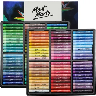 Ölpastell-Set, 120 Stück, extra weich, lebendige Farben