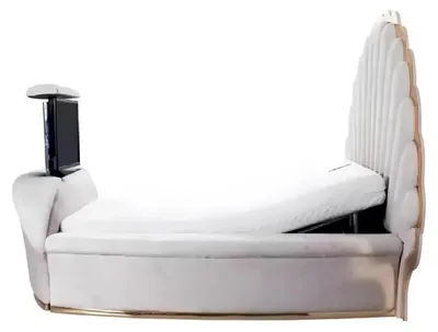 Produktbild von Königliches Bett Luxus Betten Möbel Schlafzimmer 180x200 Einrichtung Bettrahmen