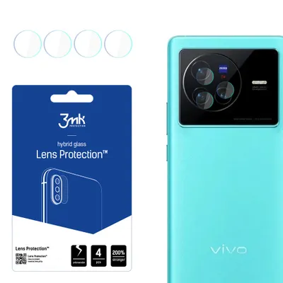 Produktbild von 3mk Hybridglas Lens Protection für Vivo X80 Kamera Objektiv Kameralinse 0,16mm 6H (4 Stück)