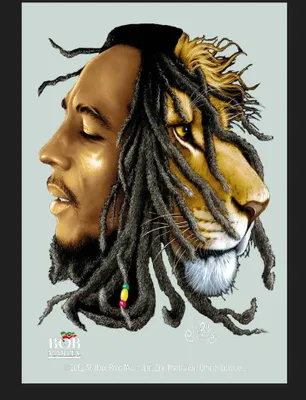Produktbild von KS415 Marley, Bob - Lion - Bedruckter Spiegel