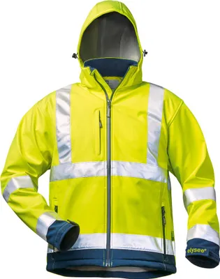Produktbild von LIAM Warnschutz-Softshell-Jacke Größe XXXXL(70/72)