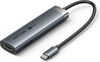 Produktbild von 5-in-1-Hub Vention USB-C 100 W PD 5 Gbit/s 4K@60 Hz