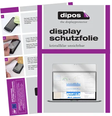 Produktbild von 2x Schutzfolie für Apple MacBook Pro 13 Zoll 2018 klar Displayschutzfolie Folie