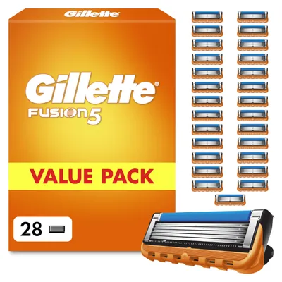 Produktbild von Gillette Fusion 5 Klingen Herren, 28 Original Rasierklingen, Orange