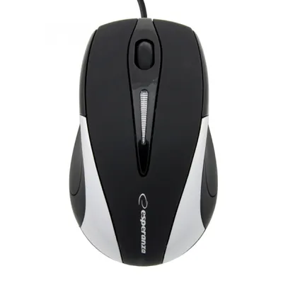 Produktbild von Esperanza Sirius 3D Kabelgebundene optische Maus USB Schwarz/Silber