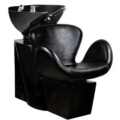 Image de Station de lavage pour coiffeurs Gabbiano Amsterdam Black/Black Bowl