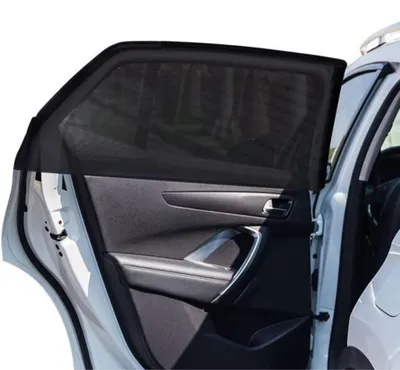 Productafbeelding van Auto Zonwering - Set van 2 Zwart voor babybescherming tot 105 cm