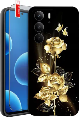 Productafbeelding van Hoesje voor Realme C71 | DESIGNEN | Siliconen hoesje + beschermglas 9H