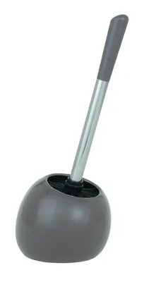 Produktbild von WENKO WC Garnitur POLARIS grau Keramik Toiletten Bürsten Halter Klo Accessoires