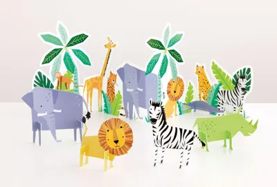 Produktbild von Safari Party Tischdekoset 5 tlg.