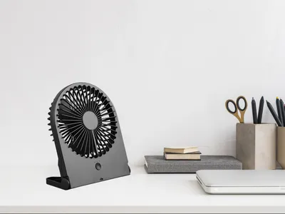 Produktbild von Schreibtisch Ventilator in Schwarz R044-02