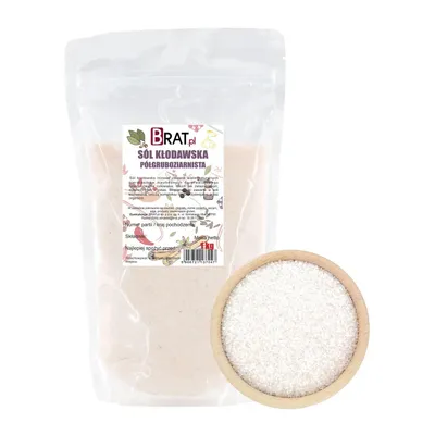 Obrázok produktu pre Kłodawska pologrubiarnista soľ Brat.pl 1kg Brat.pl