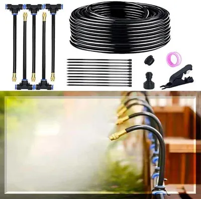 Produktbild von Famanu automatisches 360° Bewässerungssystem für Hochbeete und Terrassenpflanzen - inklusive 5 Meter Schlauch