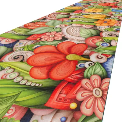 Produktbild von ANRO Küchenläufer SPRINTY Bunt 260x52 cm rutschfest Textil