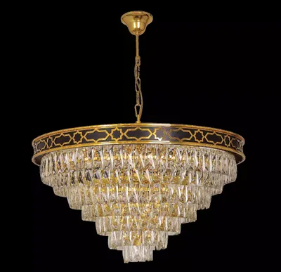 Obrázok produktu pre Stropné svietidlo luster okrúhla lampa lampa zlatá stropné svietidlá