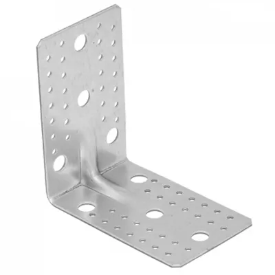 Produktbild von Schwerlast-Winkelverbinder mit Sicke 145 x 145 x 90 mm verzinkt