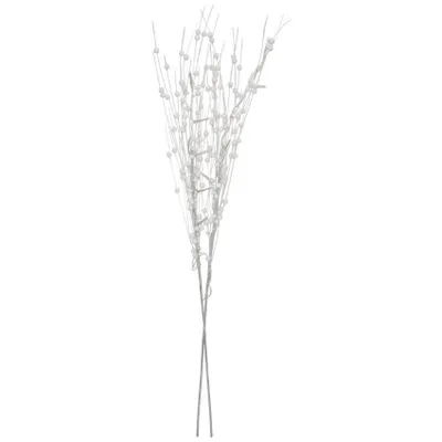 Produktbild von dekorace VĚTVIČKA 76cm BÍ GLITTER, 10LED teplá BÍ