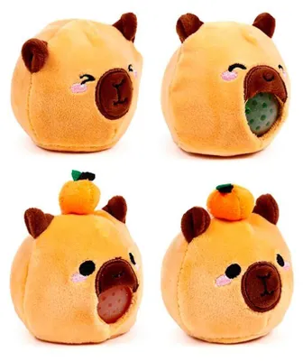 Produktbild von Puckator Queasy Squeezies Capybara-figur Gelb  Gelb One Size