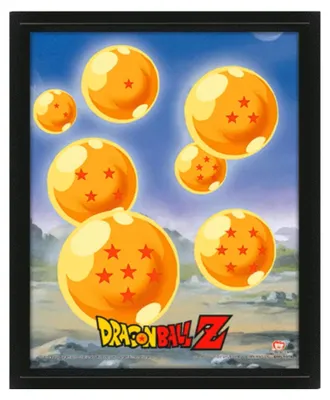 Produktbild von Dragon Ball Z - "Shenron Unleashed" 3D Lentikular Gerahmtes Plakat CD1400 (Einheitsgröße) (Bunt)