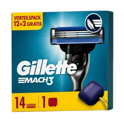 Produktbild von Gillette Mach3 14 Ersatzklingen Vorteilspack