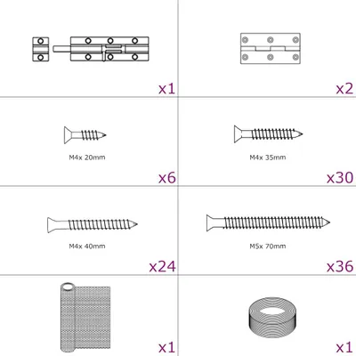 Immagine prodotto di vidaXL Gabbia per polli 1,5x1,5x1,5 m in acciaio