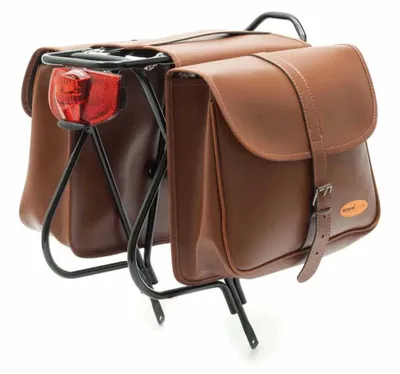 Produktbild von Bonin Eco Leather Fahrradtaschen 14.5l Braun Braun One Size