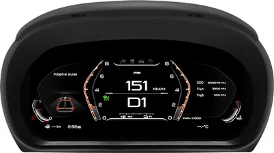 Produktbild von Auto LCD Armaturenbrett, 1920 x 720 Auflösung, Plug-and-Play-Installation, schwarz