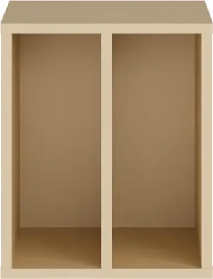 Produktbild von Forte ALICE SPRINGS Schrankeinsatz 30, modern-minimalistisch, 2 Fächer, Organisation, Holzwerkstoff, Buttergelb, 30 cm breit x 36,9 cm hoch x 34,8 cm tief