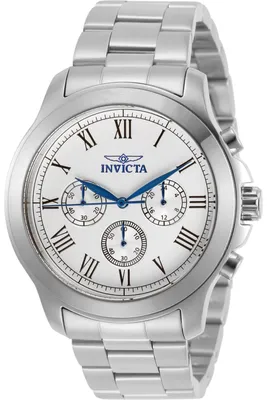 Obrázek produktu pro Invicta Specialty 21657 Pánské Hodinky - Quartz Hnutí - Nerezová Ocel se Stříbrným Ciferníkem - 44 mm