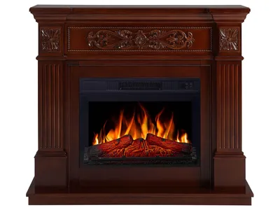 Productafbeelding van ArtiFlame Elektrische Kachel Toscana AF23S: Elektrische vrijstaande kachel met verwarming, 1800W, realistisch vlammeffect, LED-verlichting, afstandsbediening, timer, kleur: russet