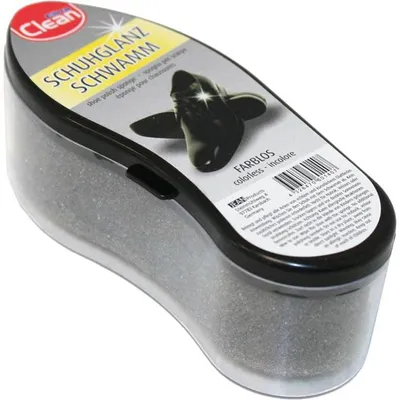 Obrázek produktu pro CLEAN houba na leštění obuvi, 13 cm, pro pravou i umělou kůži