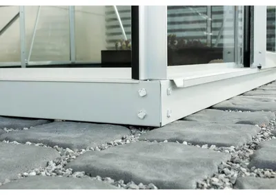 Produktbild von Vitavia Stahlfundament "7500" für Gewächshaus "Comet" aluminium eloxiert 7500 / 379 x 192 x 6 cm