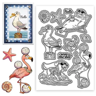 Zdjęcie produktu dla Przezroczyste silikonowe stemple do rękodzieła i scrapbookingu