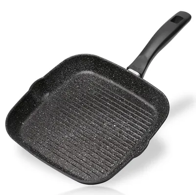 Produktbild von Stoneline Grill PAN 28X28CM Bratpfanne, Gusseisen/Gussaluminium, Induktionsherd-geeignet, Antihaftbeschichtung
