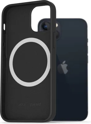 Zdjęcie produktu dla Silikonowe etui AlzaGuard kompatybilne z Magsafe dla iPhone 13 czarny