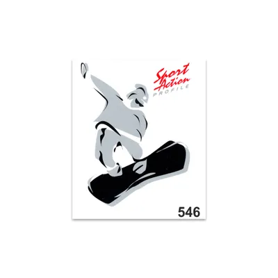 Image de Autocollant Snowboard 10x12cm