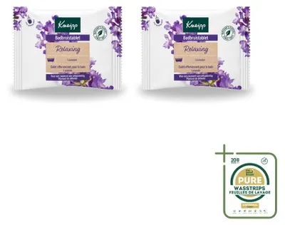 Imagen del producto de 2 tabletas de baño Kneipp con aroma a lavanda - Paquete de suministro - 2 unidades