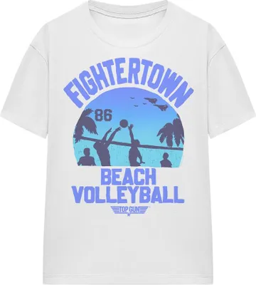 Image de Top Gun - "Volleyball In Jeans" T-shirt unie homme/femme TV16926 (M) (Blanc)